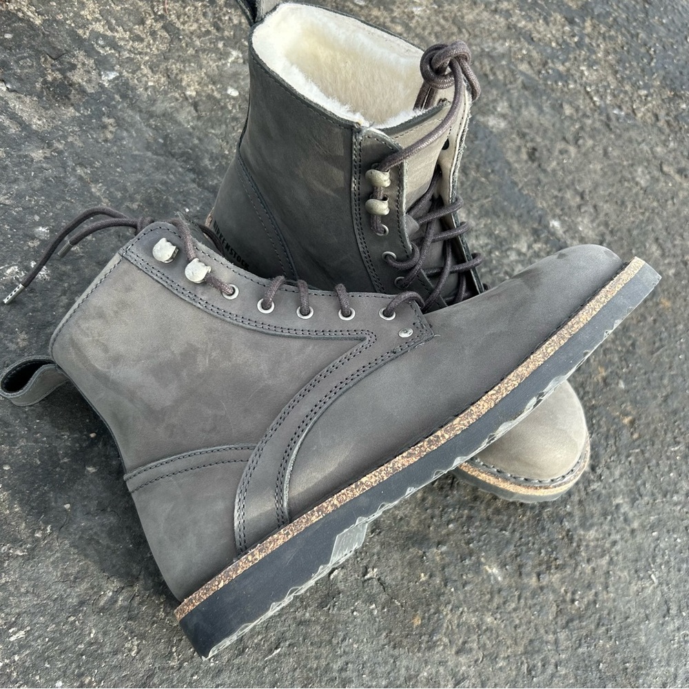 NWT BIRKENSTOCK Bryson Shearling Nubuck Boots